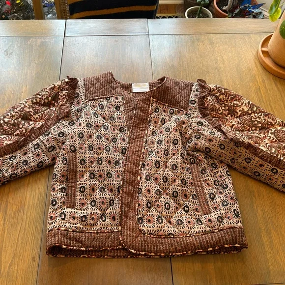 Free People Llani Quilted Cropped Jacket - Picture 1 of 7